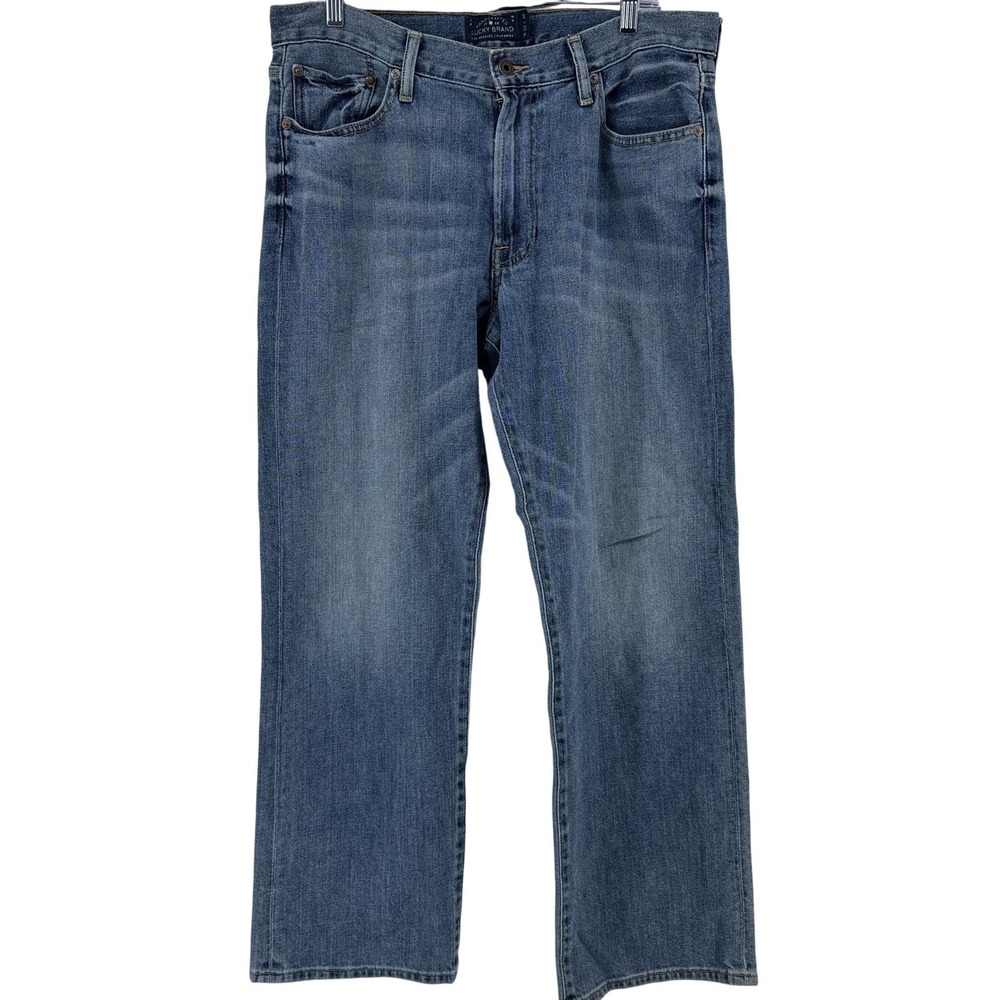 Lucky Brand 181 Jeans Mens 33x30 Blue Relaxed Straight Fit Denim Medium Wash